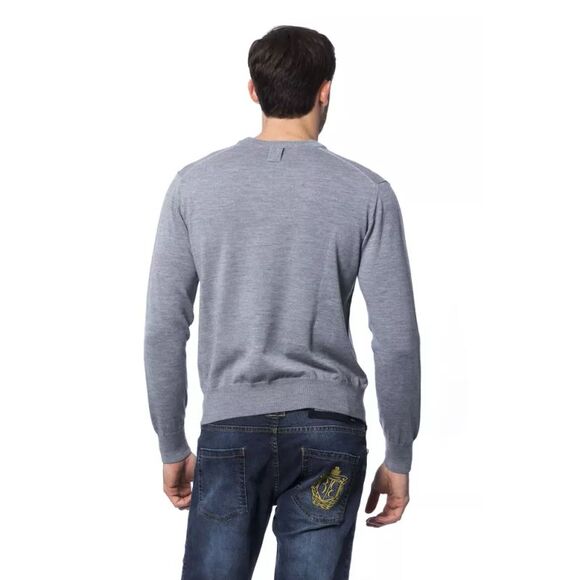 Billionaire Italian Couture Gray Merino Wool Men's Sweater - Picture 3 of 3